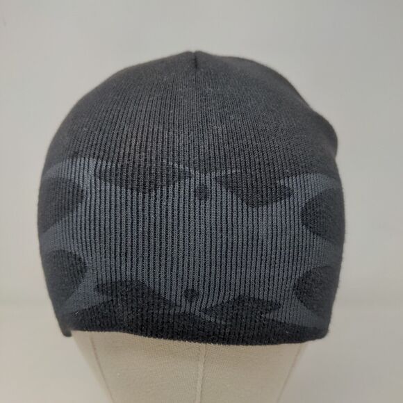 Broner Men's Beanie Hat Black Size OSFM 100% Cotton Flames Graphic - Picture 2 of 11